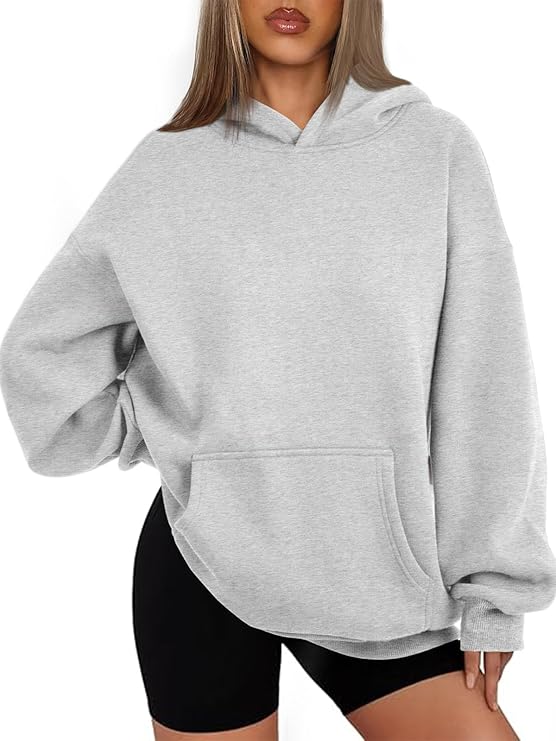 Capuche gris claire  femme