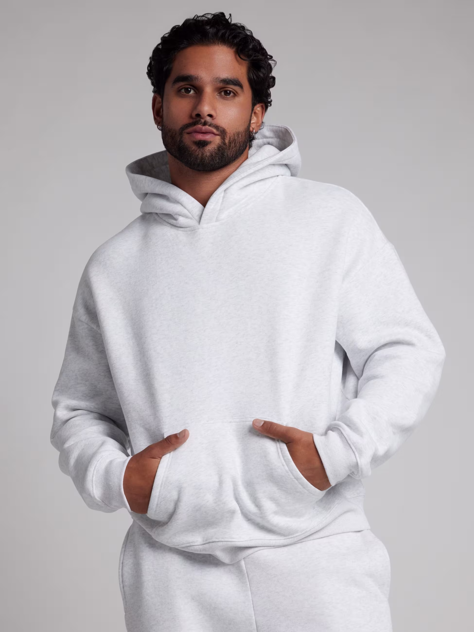 Capuche oversized blanc