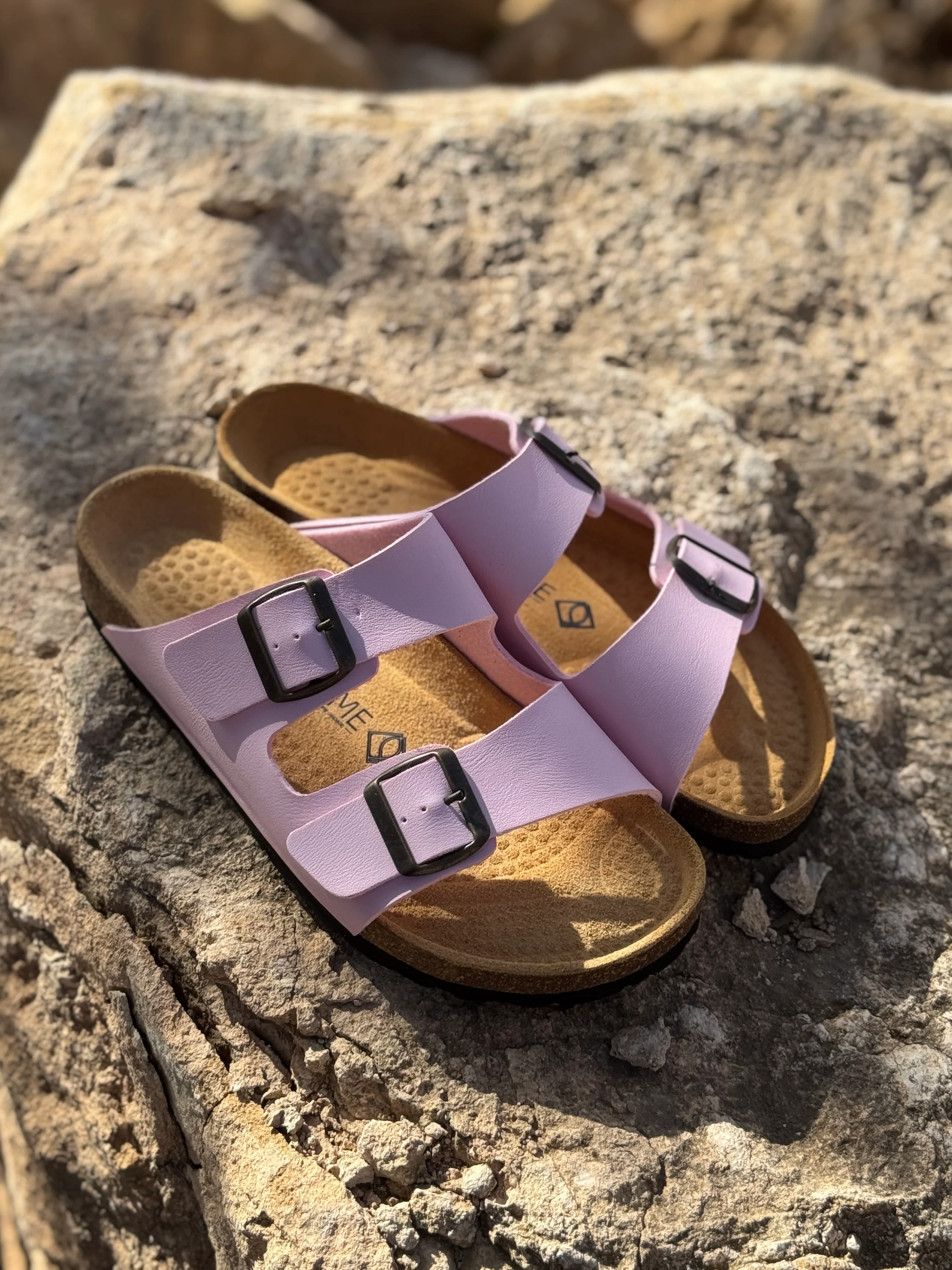 Sandale Ocime Cuir nubuck rose bebe