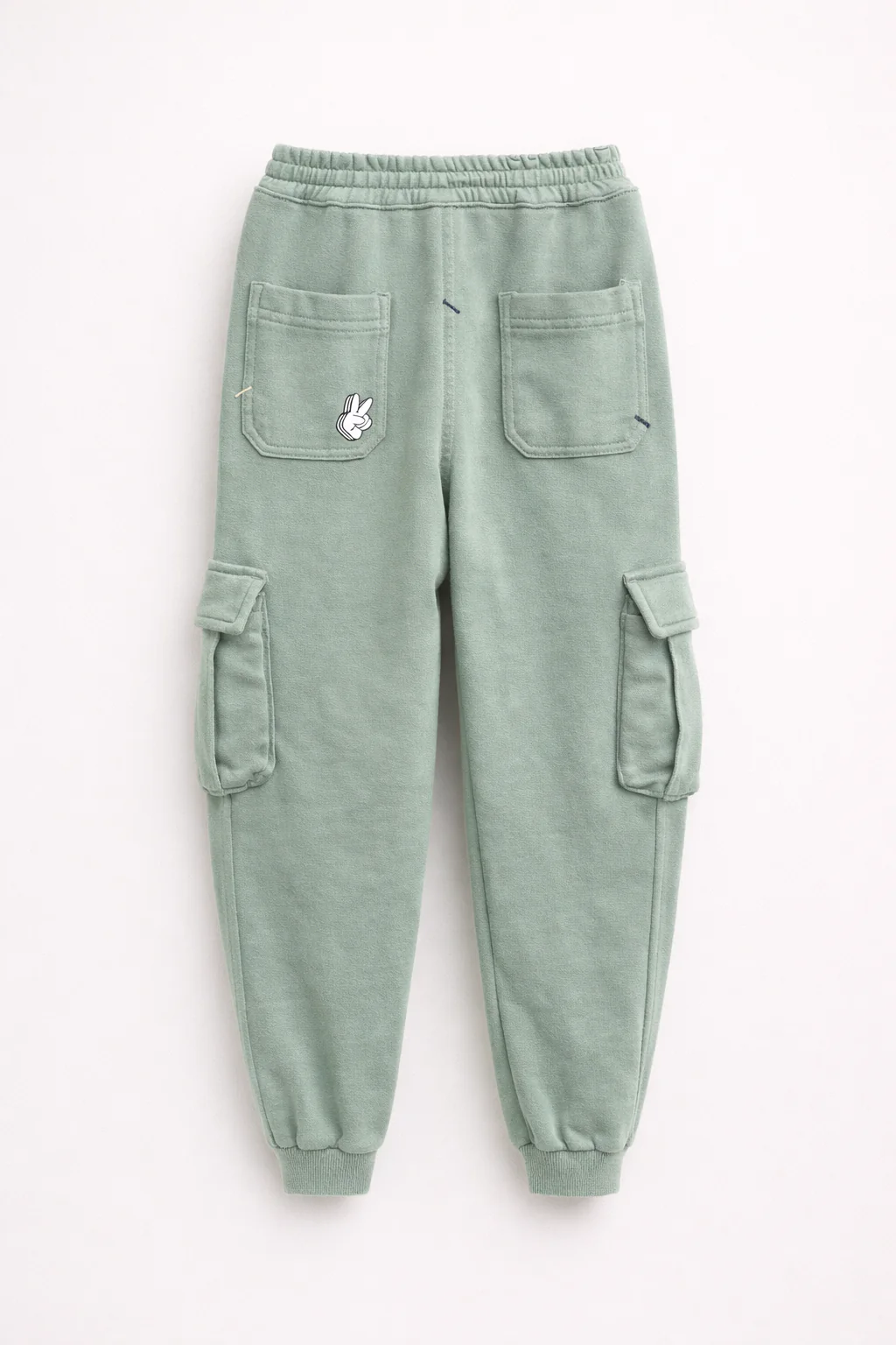 Pantalon Jogger Enfant Style Cargo – Vert Sauge