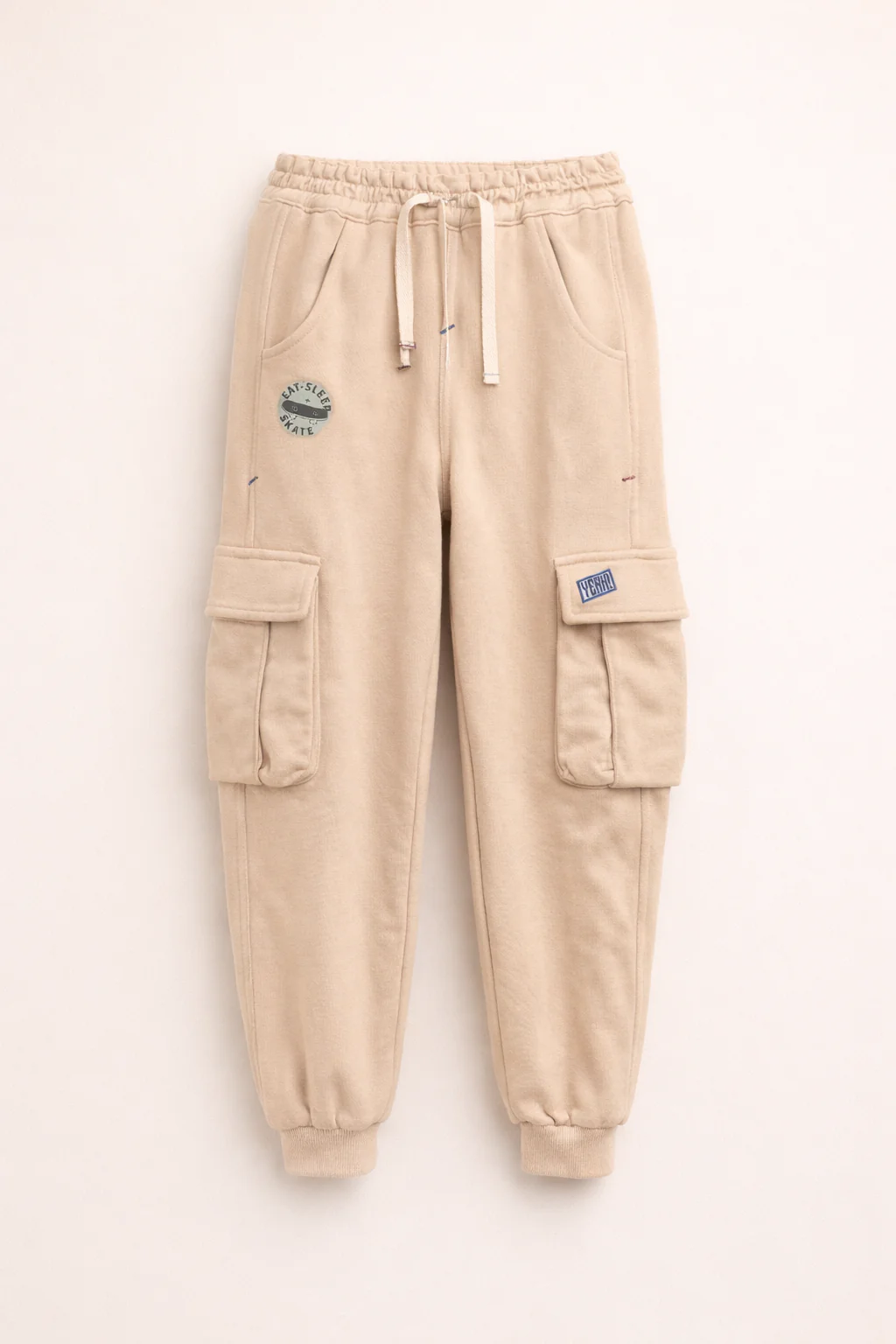Pantalon Jogger Enfant Style Cargo – Beige