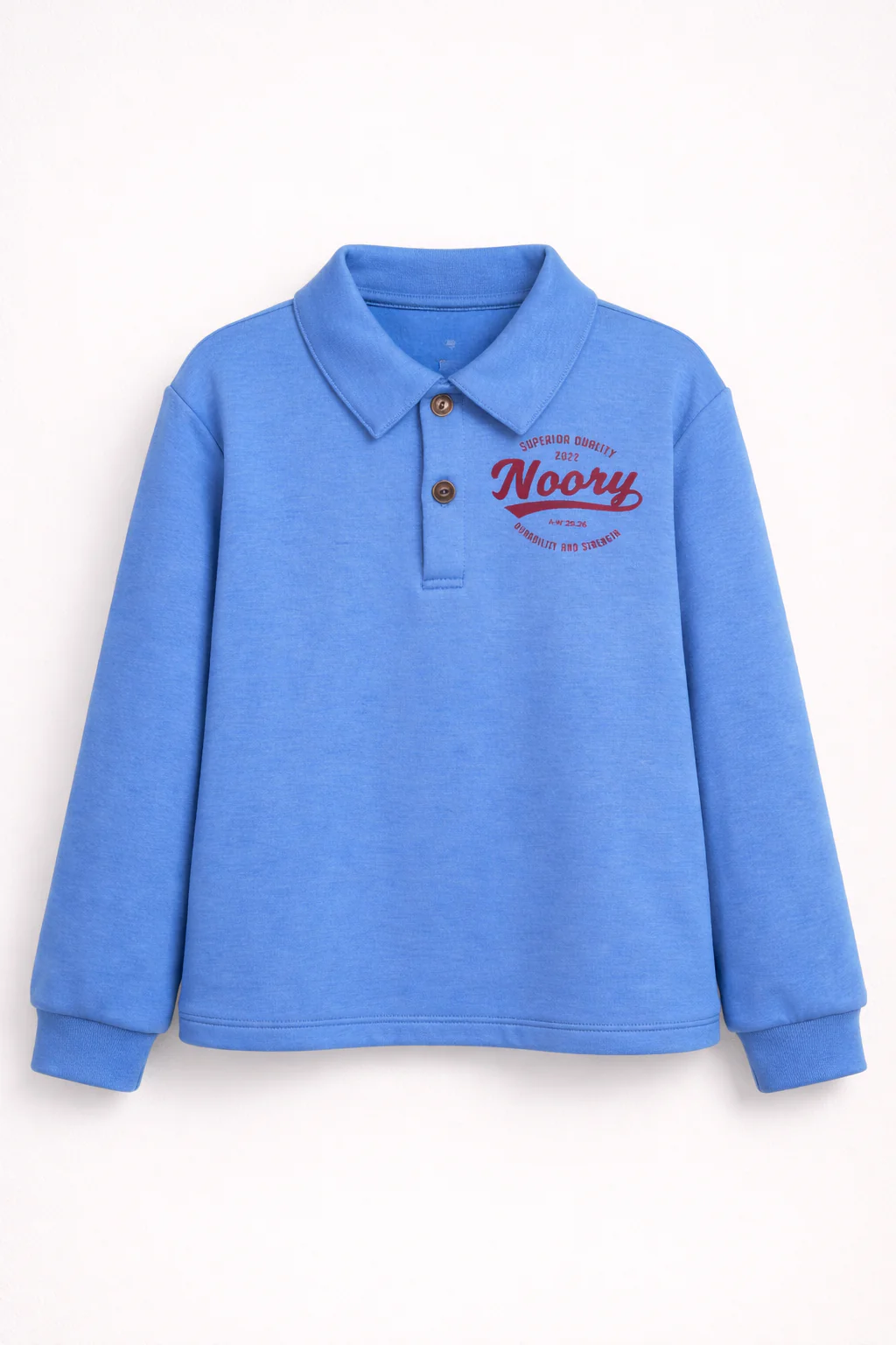 Polo Garçon Bleu Manches Longues – Style Sport Chic