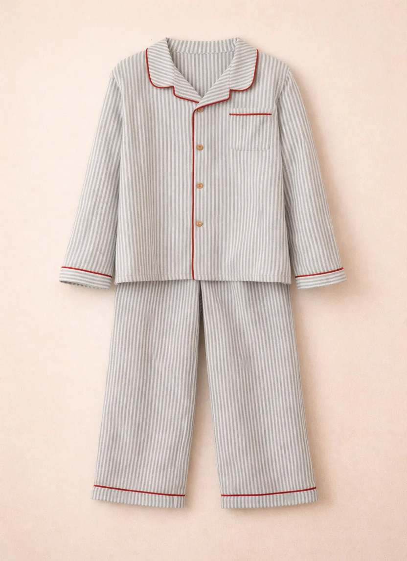 Pyjama enfant rayé – douceur & élégance pour la nuit