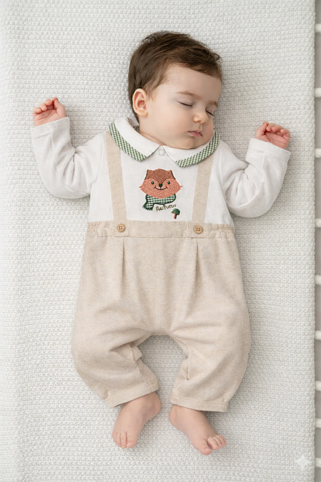 Ensemble bébé 1 pièces esprit salopette – Collection Automne