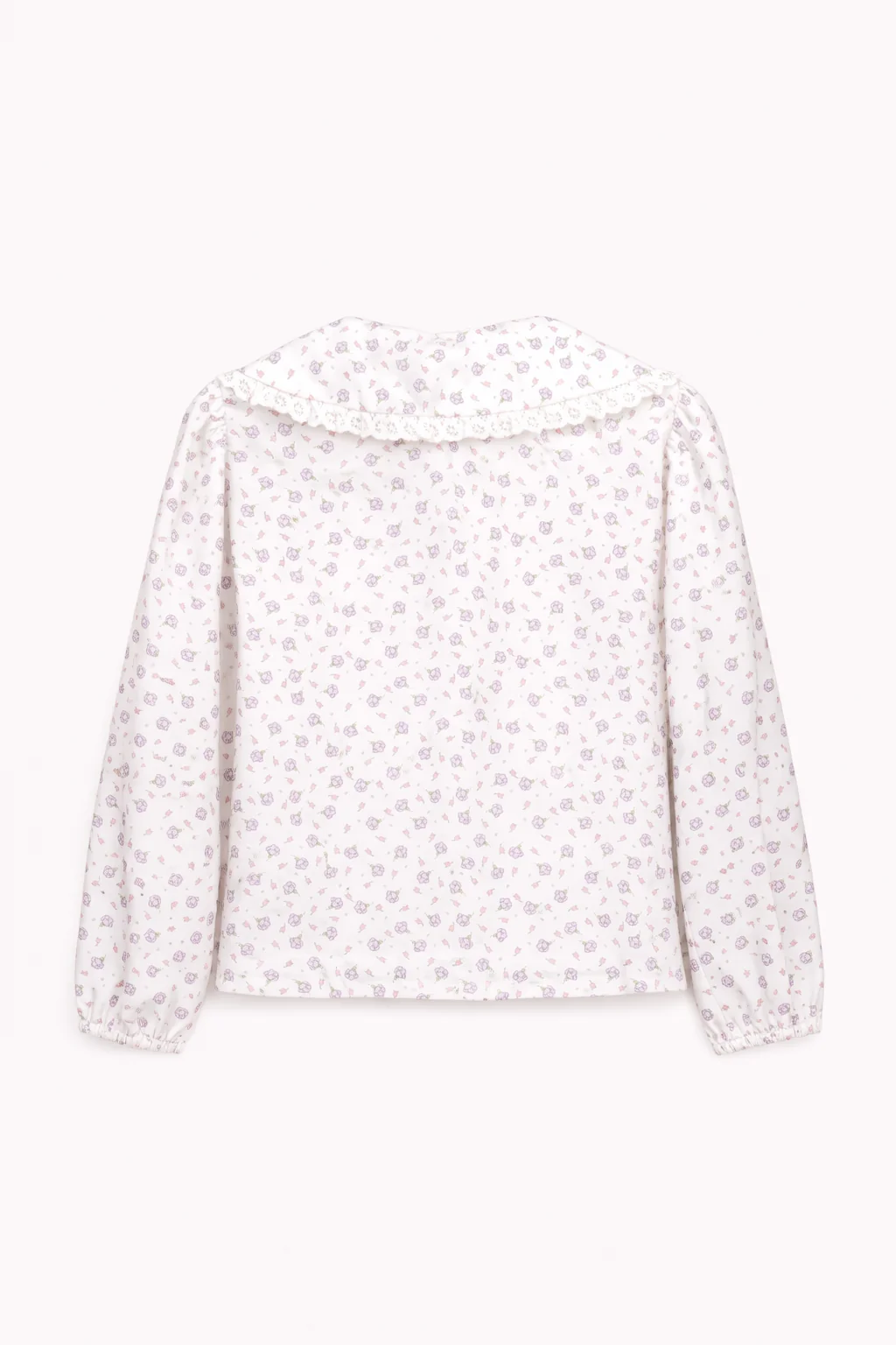Blouse imprimée à col volanté – Fille