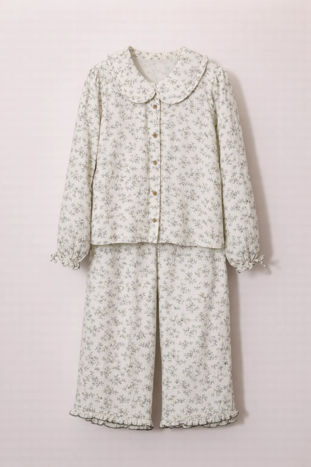Ensemble pyjama fille à motif floral – Confort & délicatesse