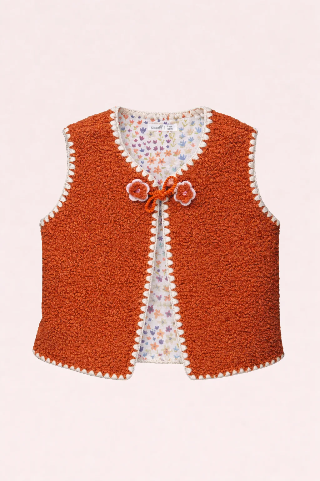 Gilet Sans Manches Bohème en Moumoute