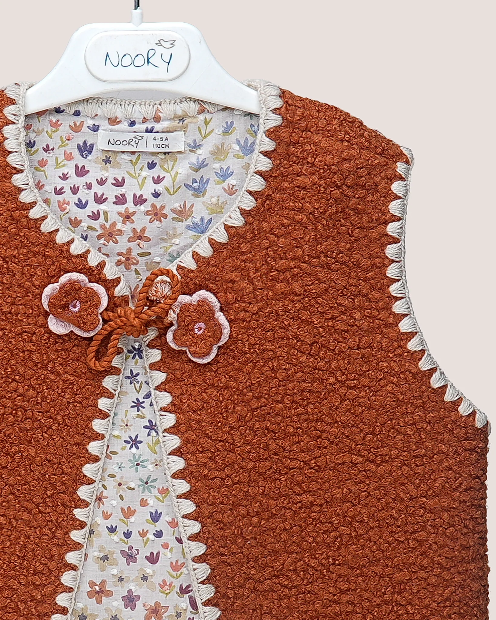 Gilet Sans Manches Bohème en Moumoute