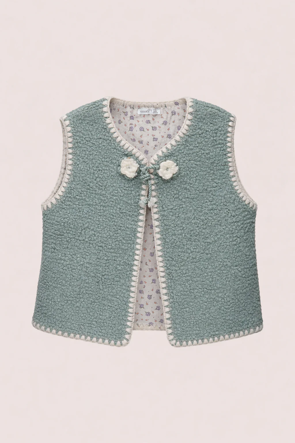 Gilet Sans Manches Bohème en Moumoute