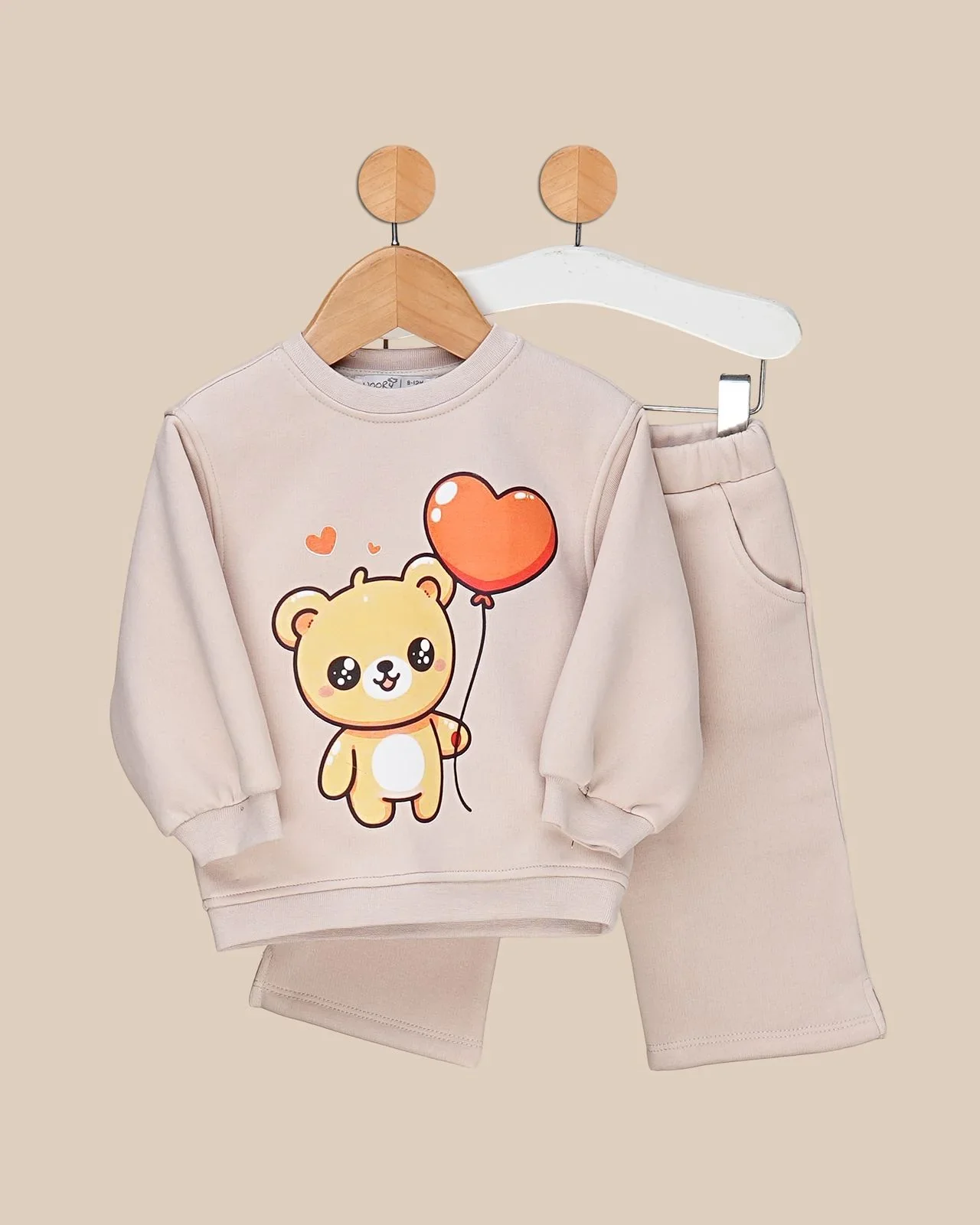 Ensemble bébé fille – Motif Ourson Ballon