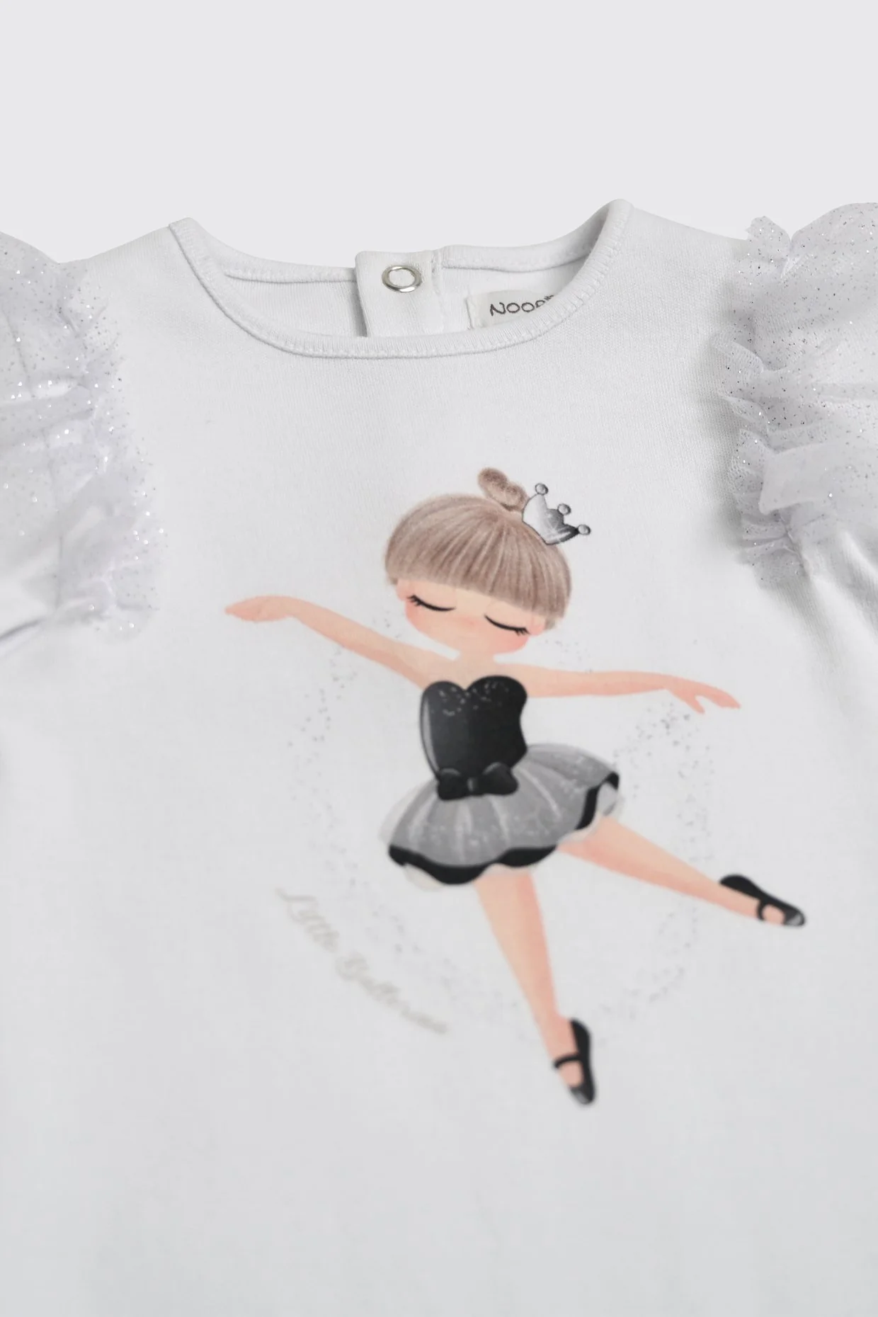Body à  volants en tulle pailleté
