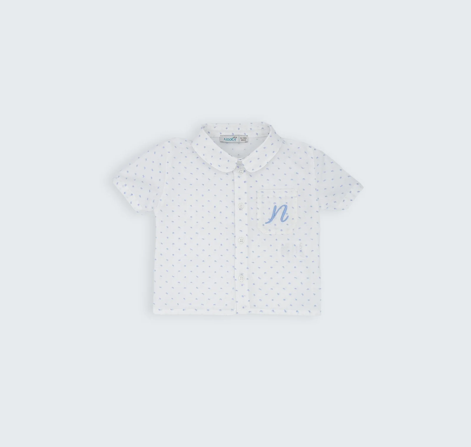 Chemise à poche brodée