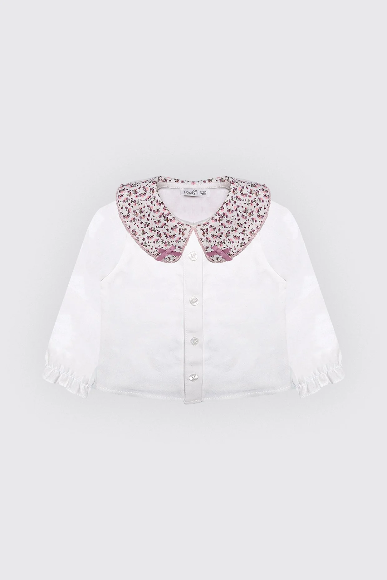 Chemise bébé fille avec col large