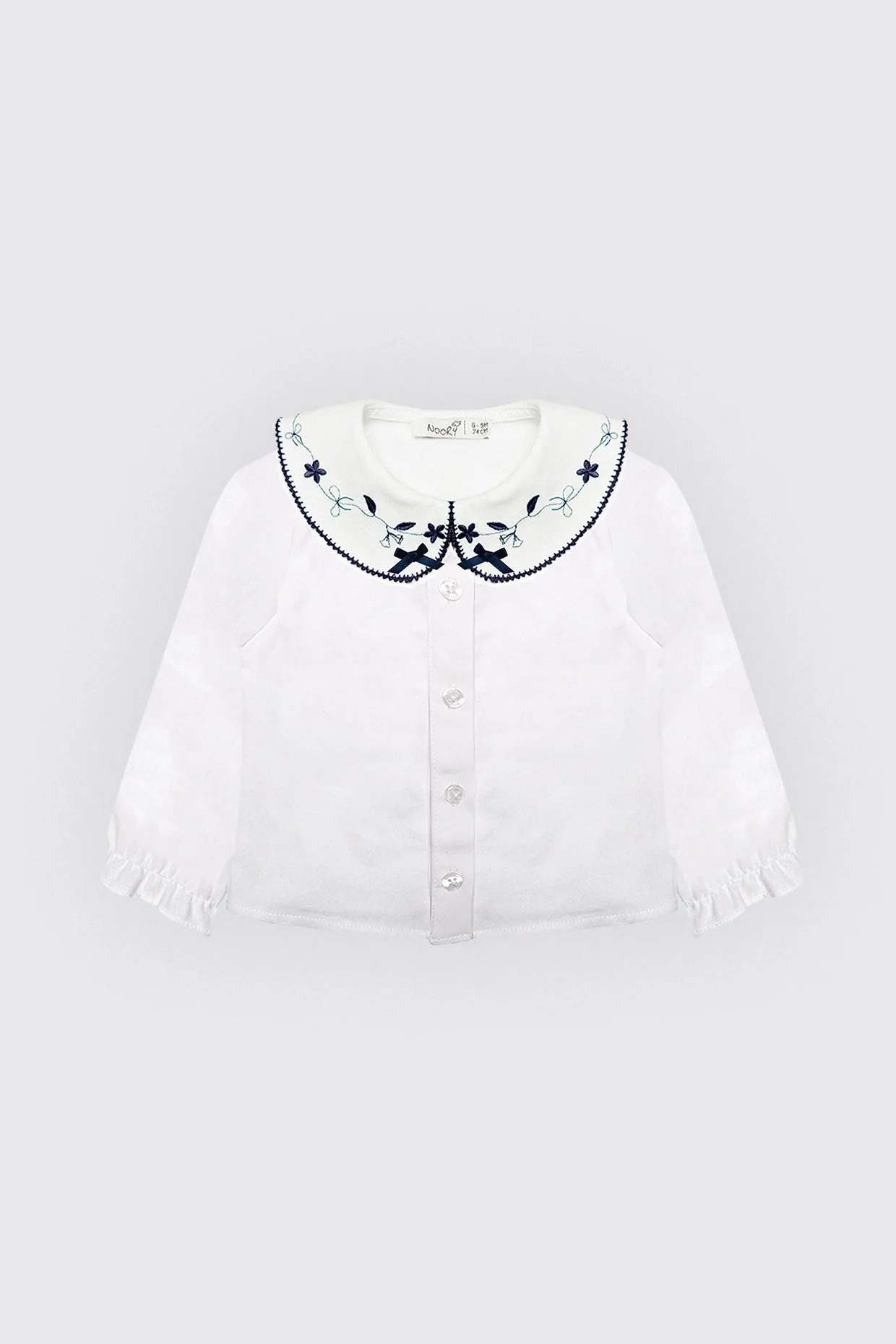 Chemise bébé fille avec col large