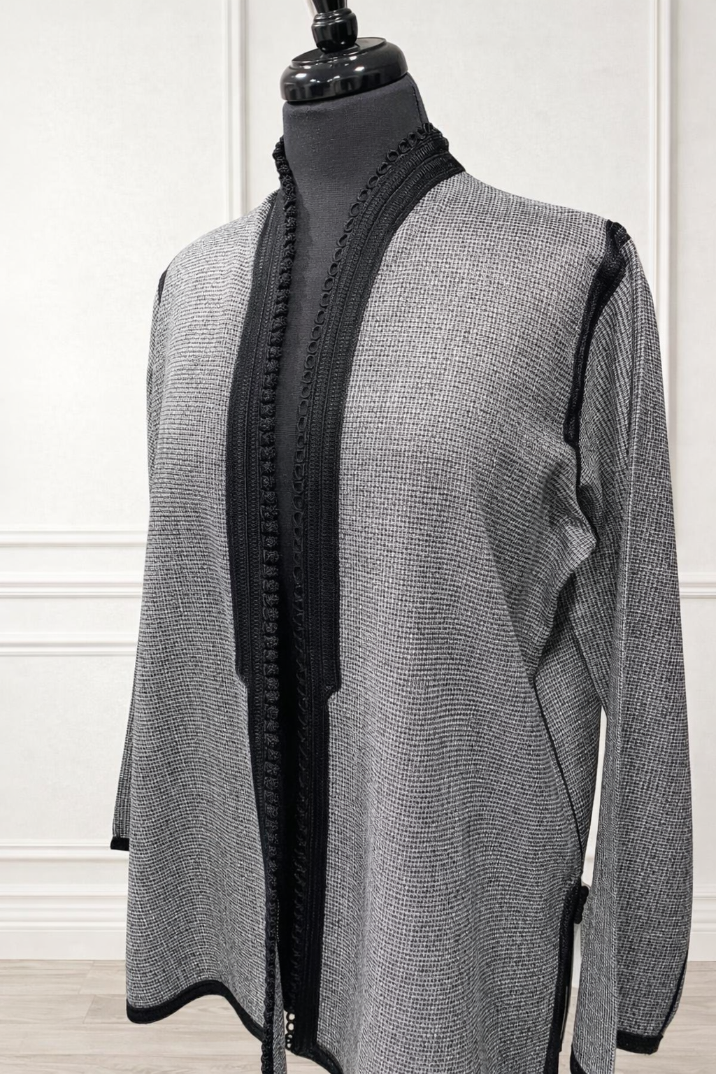 Kimono silver/black court ouvert – 39ad noirs