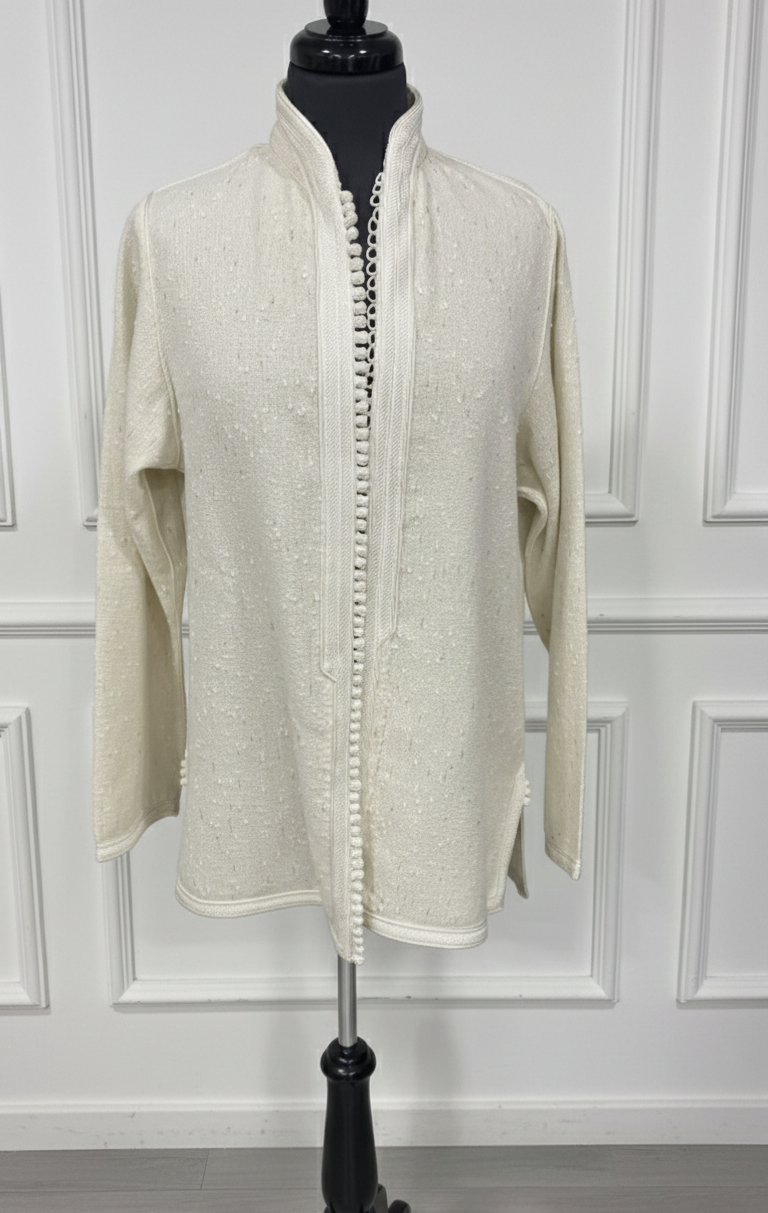 Kimono blanc cassé 39ad court