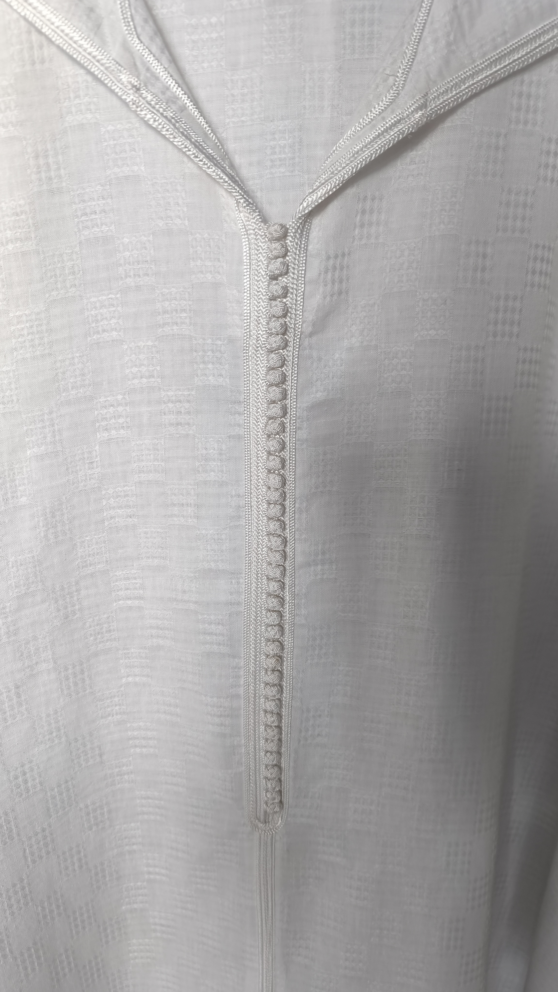 Djellaba coton blanche à 39ad