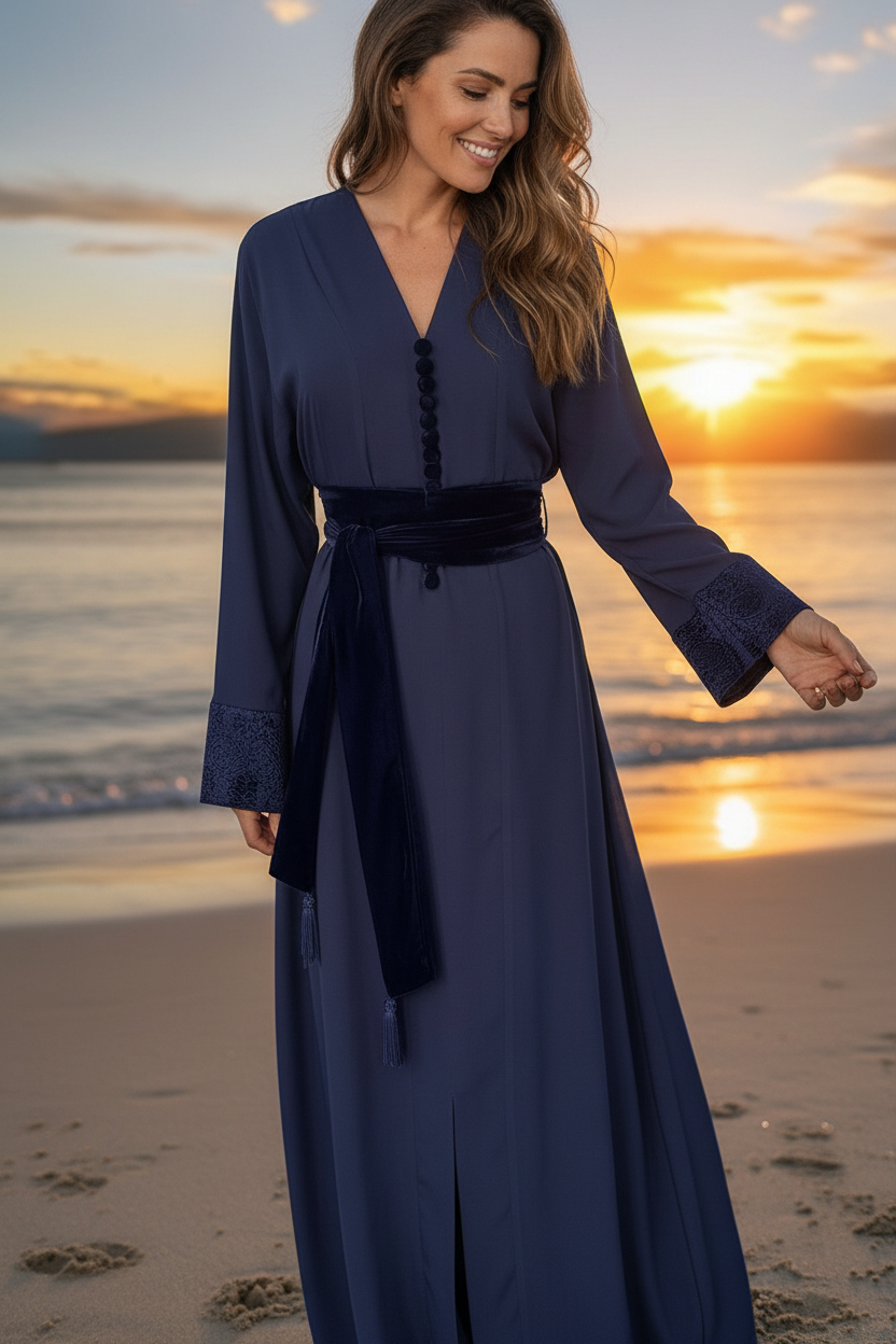 Robe Élégance bleue