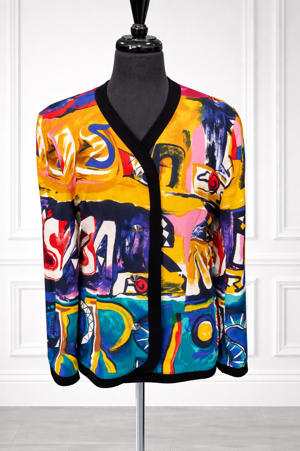 Veste multicolors à manches longues