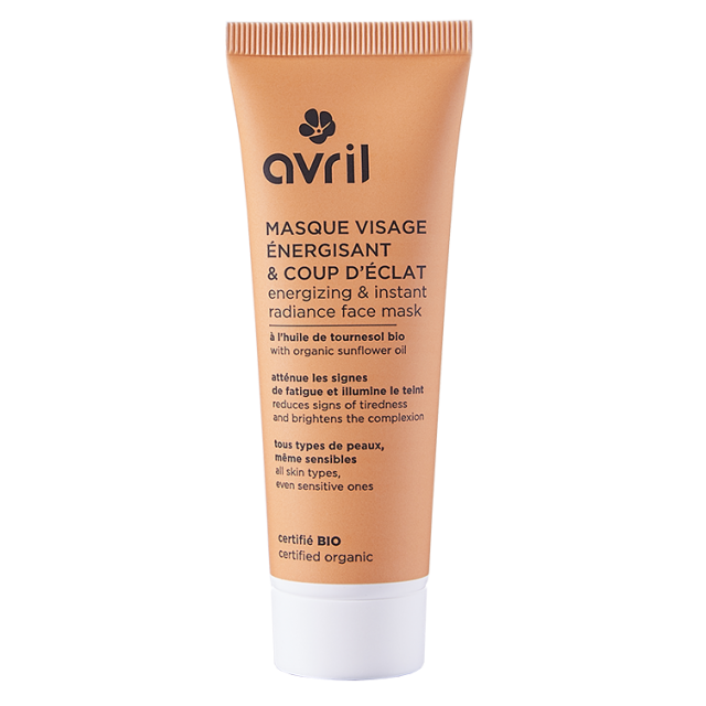 Masque visage énergisant & coup d’éclat 50 ml - Certifié bio