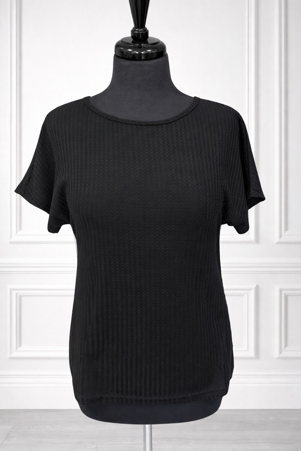 T-shirt noir dos papillon