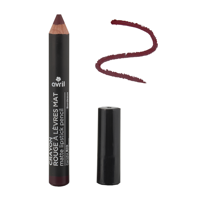 Crayon rouge à lèvres mat Bordeaux Certifié bio