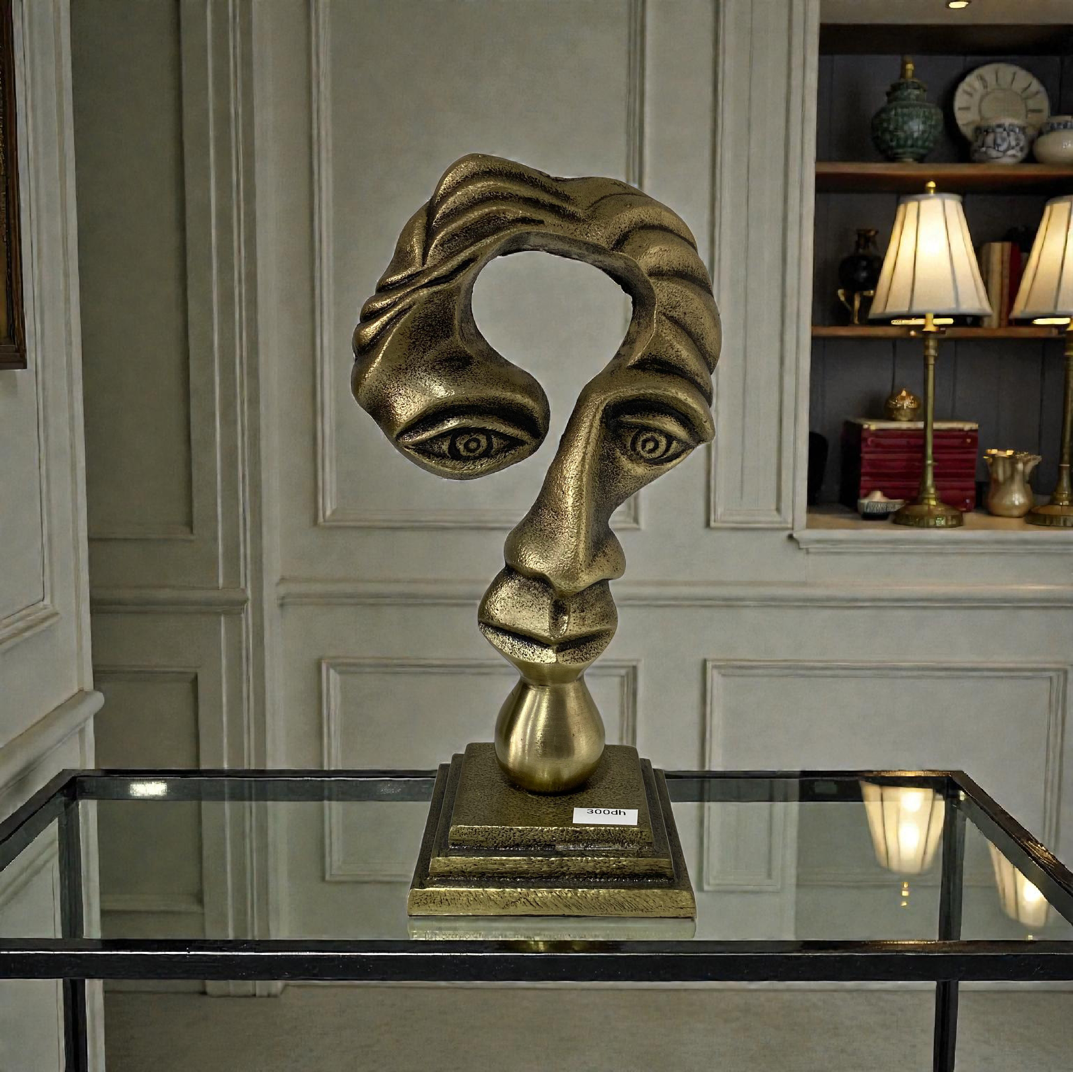Déco Sculpture Face – 23x12 cm