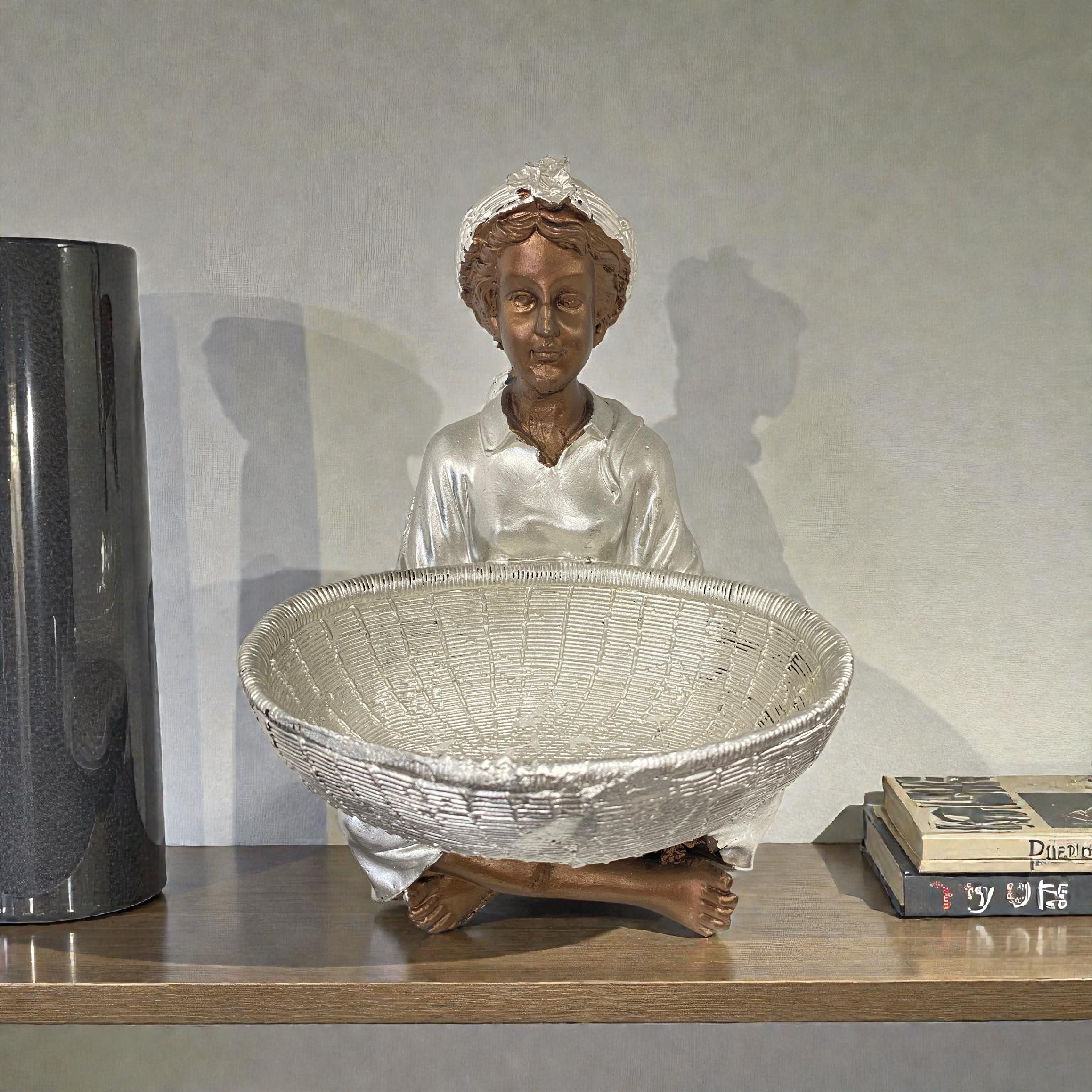 Vide-poche / Bonbonnière F Silver – 24x13 cm