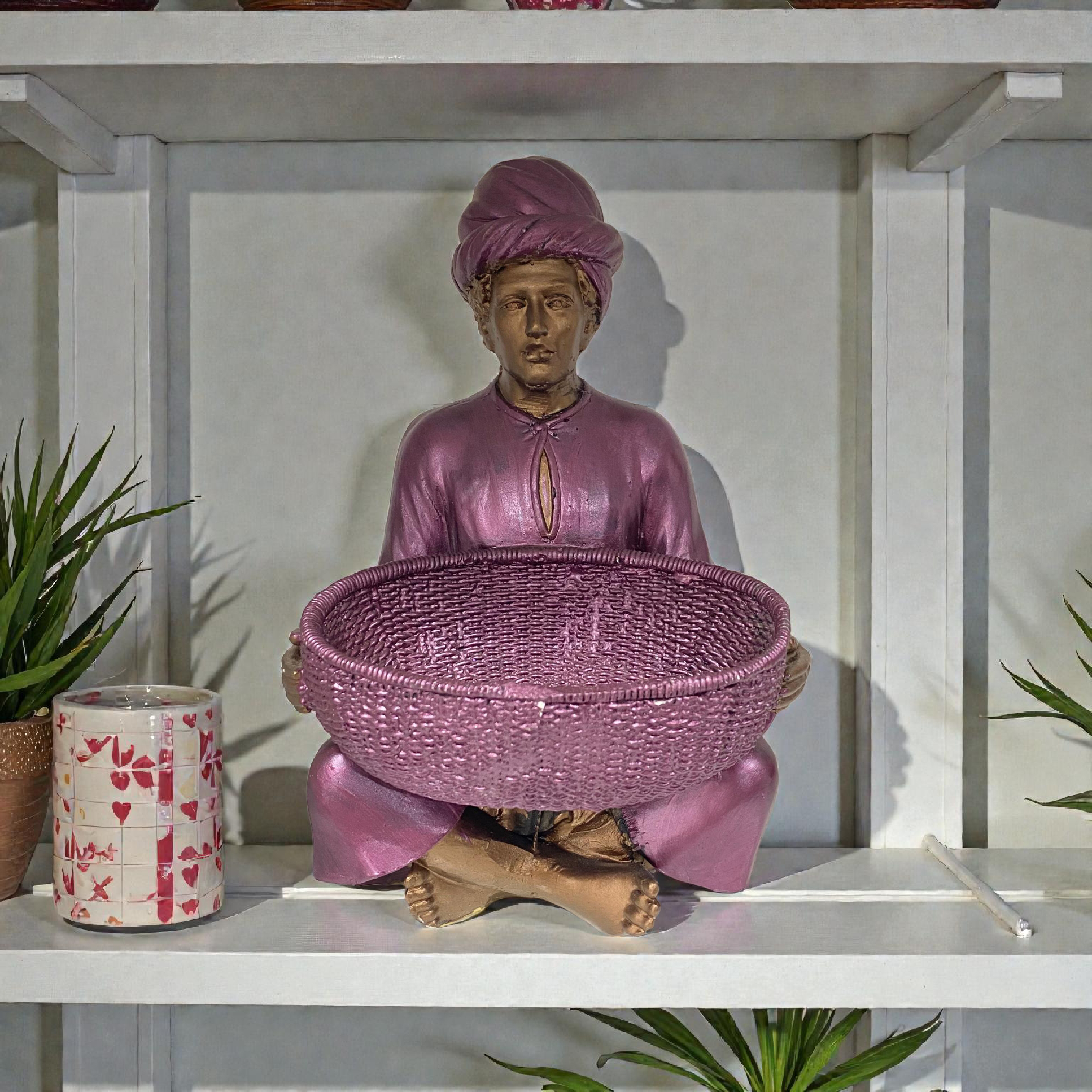 Vide-poche / Bonbonnière H Mauve – 27x17 cm