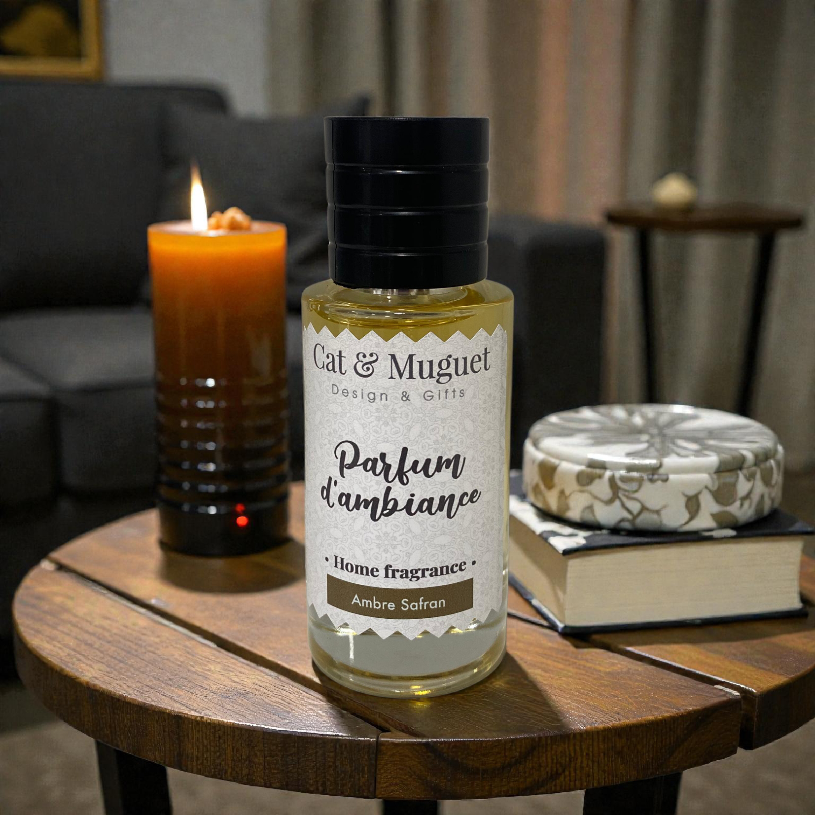 Parfum d'ambiance Ambre Safran 50ml