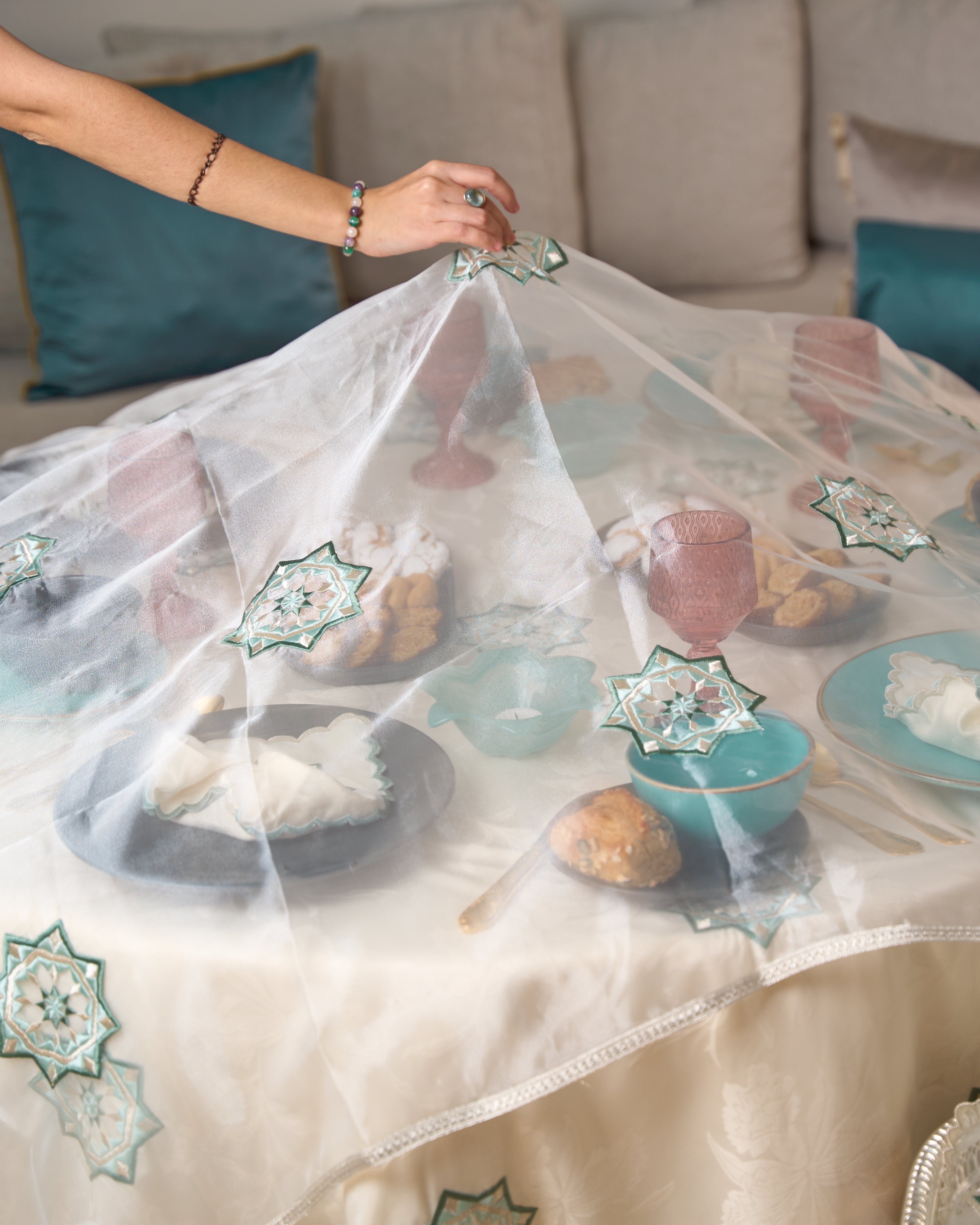 Voile de table - Collection Zellija Assilya
