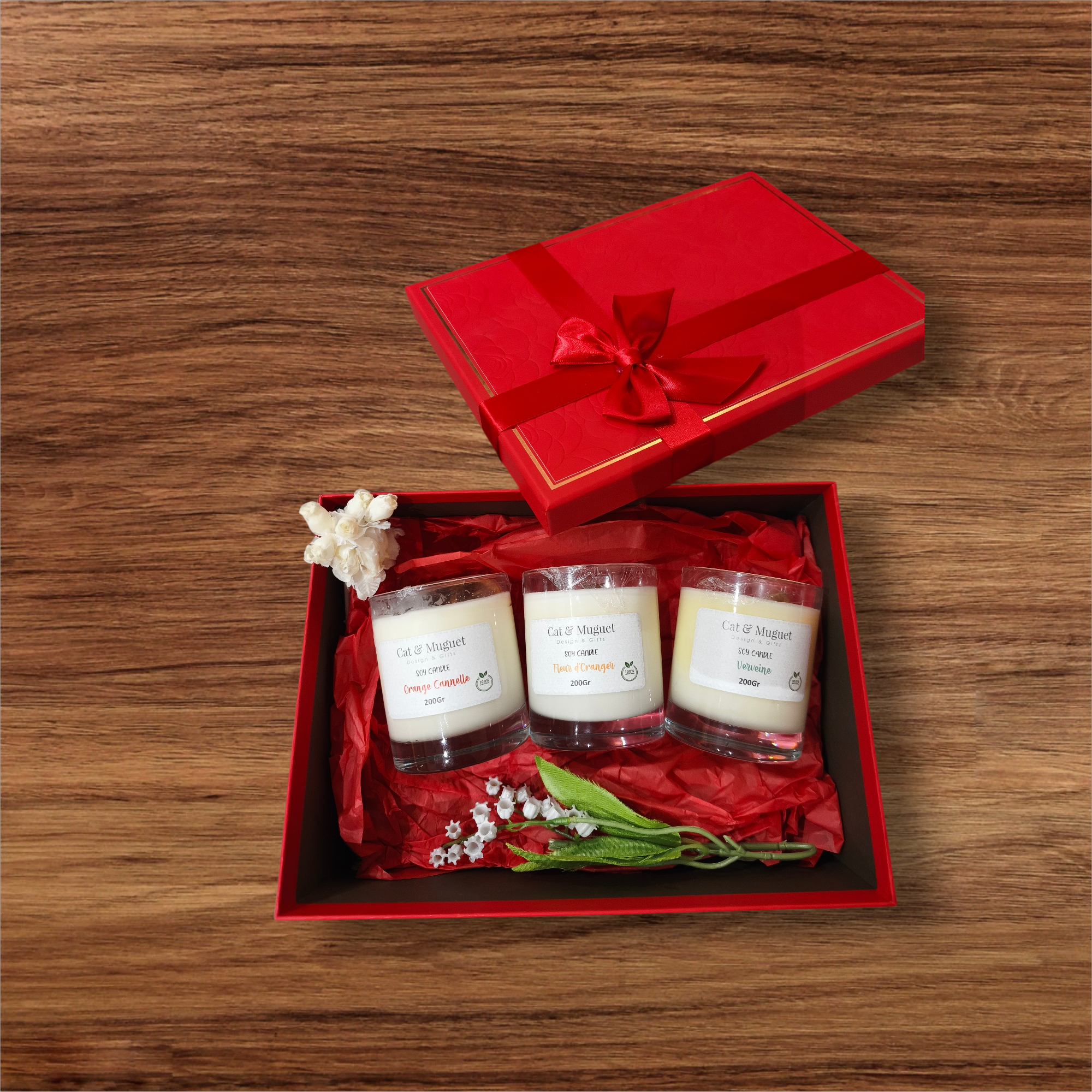 L'Écrin Passion Rouge — 3 Bougies