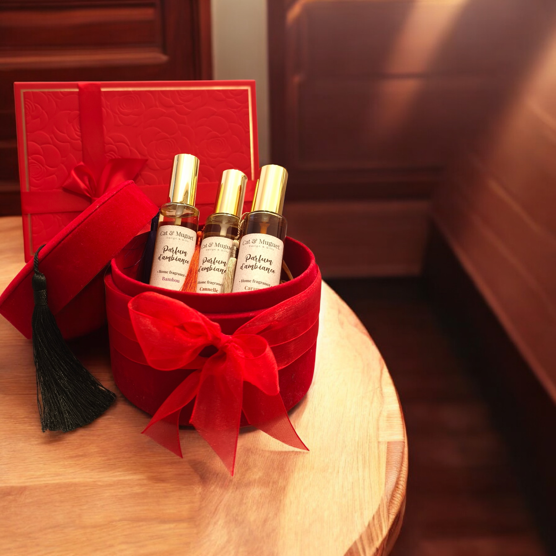 Coffret Cadeau Senteurs — Caramel + Bambou + Cannelle