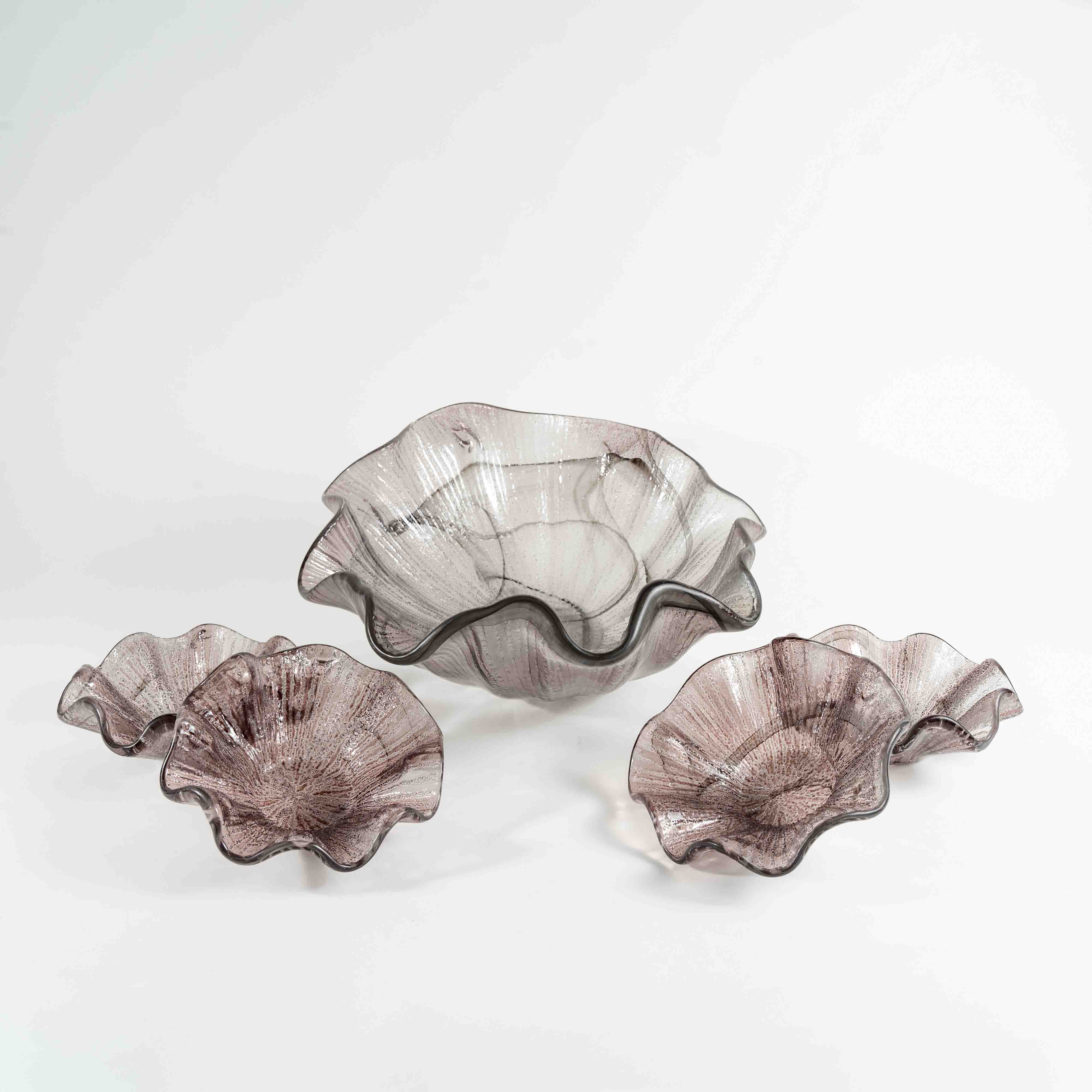 Saladier et 4 Coupelle de Murano
