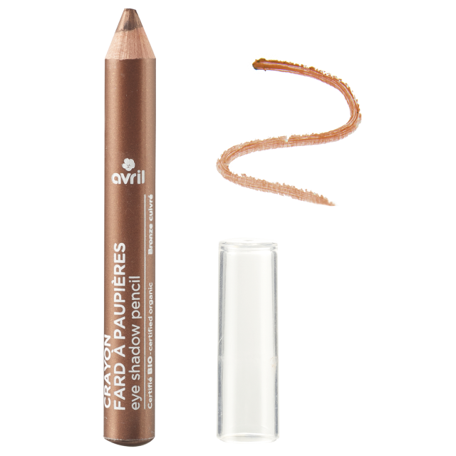 Crayon fards à paupières Bronze cuivré COSMOS Organic Ecocert