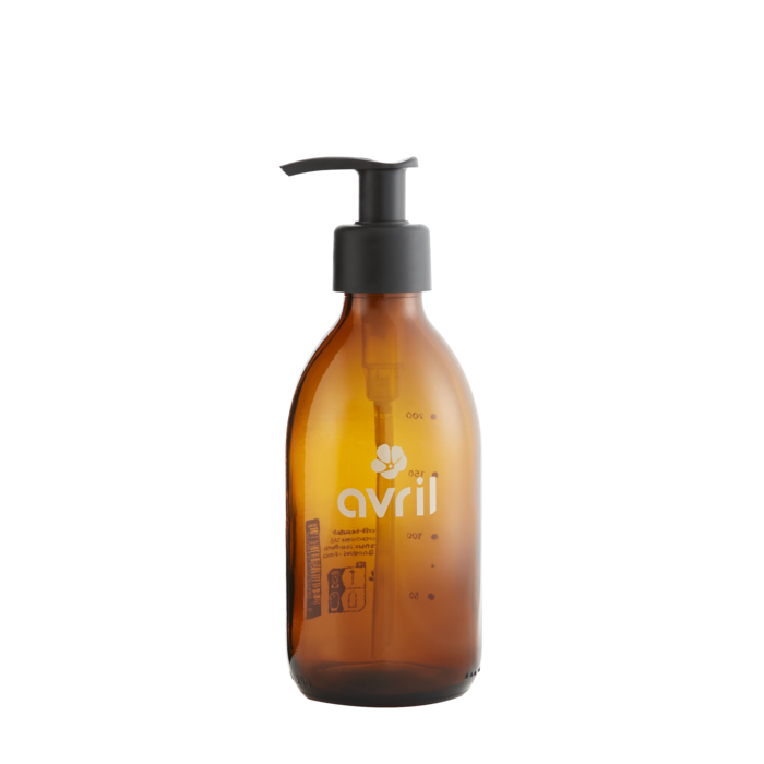 Flacon rechargeable en verre ambré 250ml
