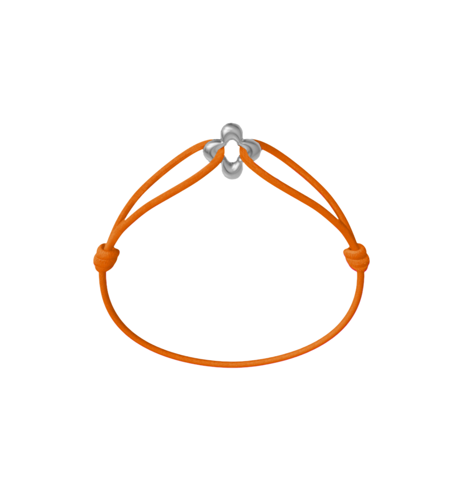 Bracelet Cordon - Mini Silver Clover