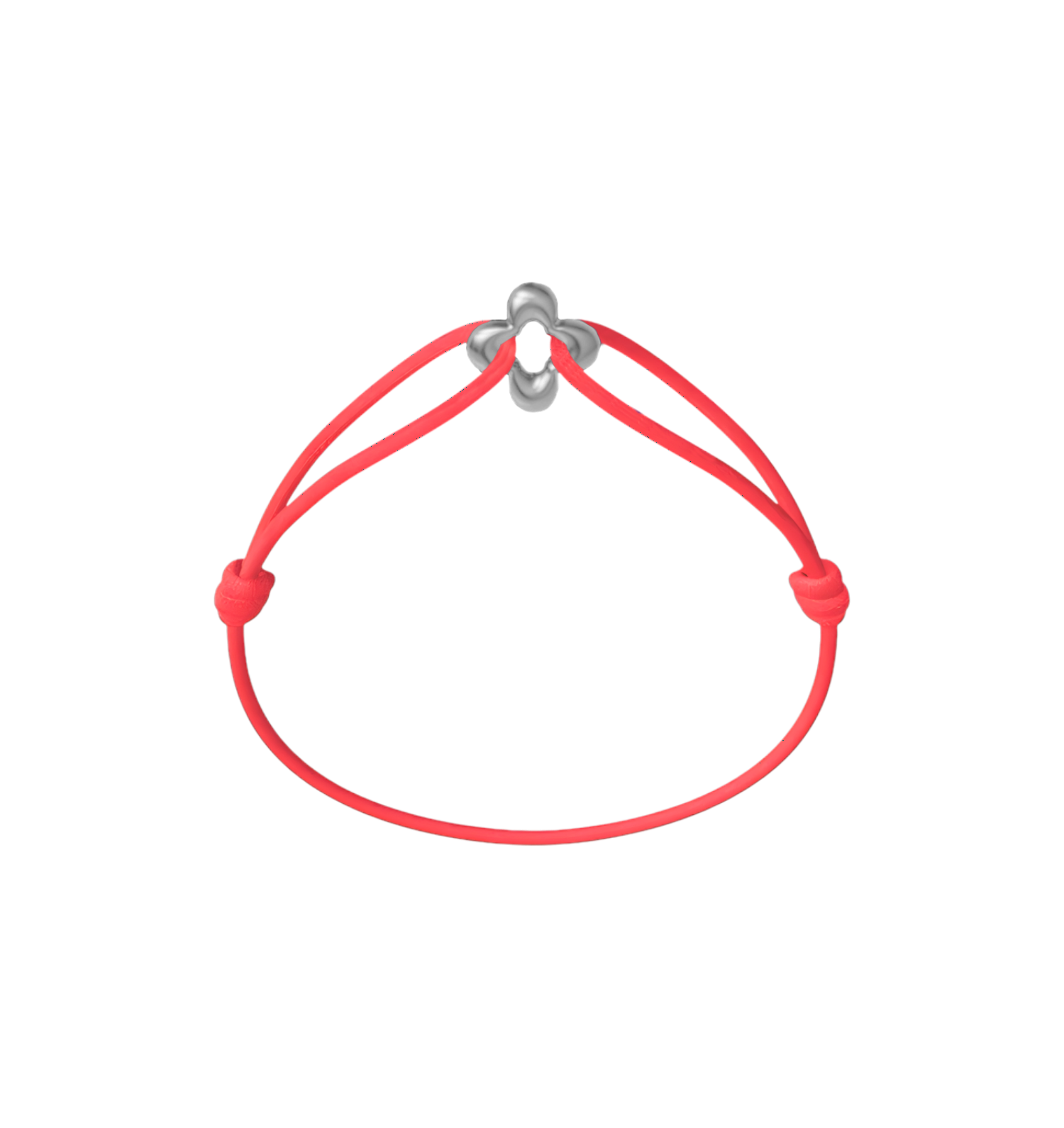 Bracelet Cordon - Mini Silver Clover