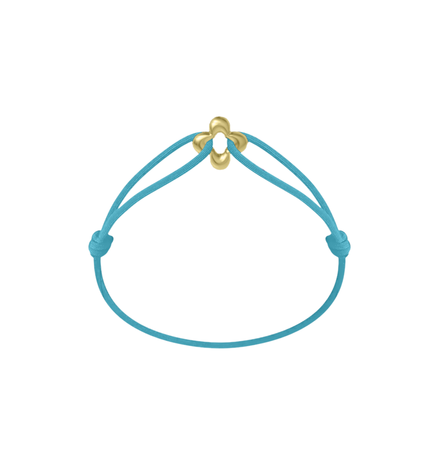 Bracelet Cordon - Mini Golden Clover