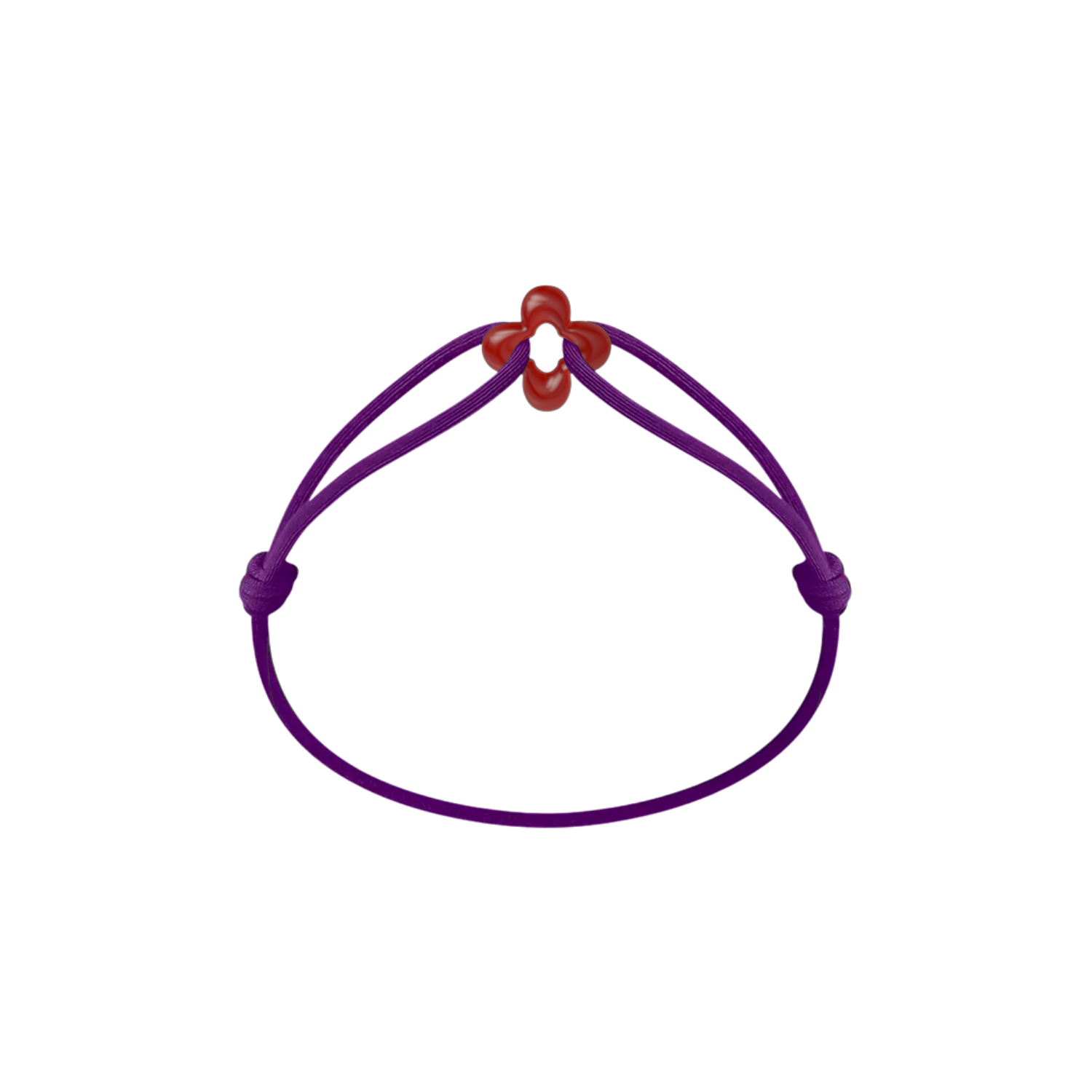 Bracelet Cordon - Mini Red Clover