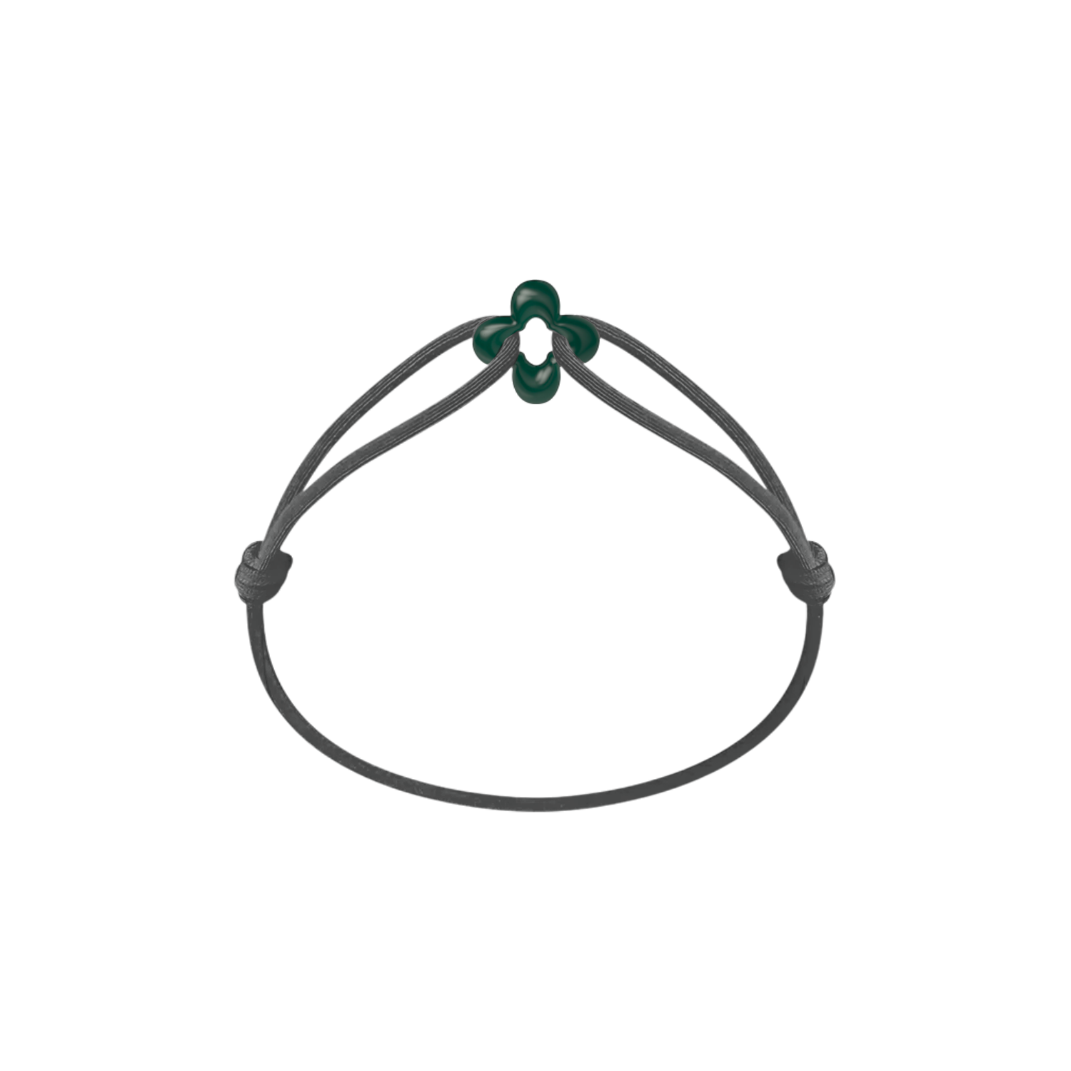 Bracelet Cordon - Mini Green Clover