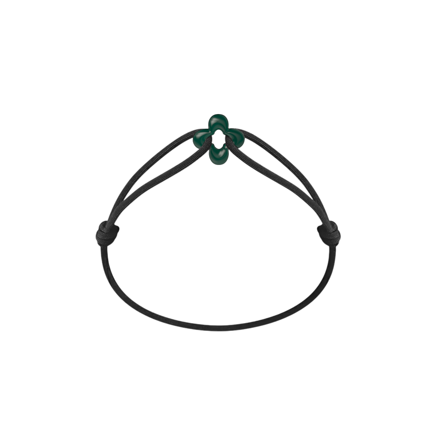 Bracelet Cordon - Mini Green Clover