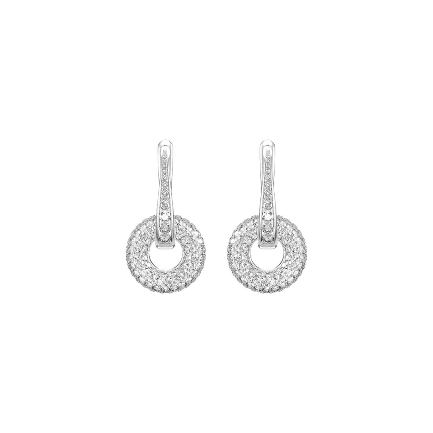 Boucles d'oreilles Soho Pavé