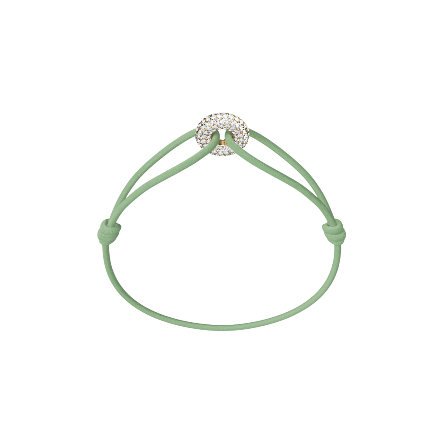 Bracelet Cordon - Mini Golden Soho Pavé