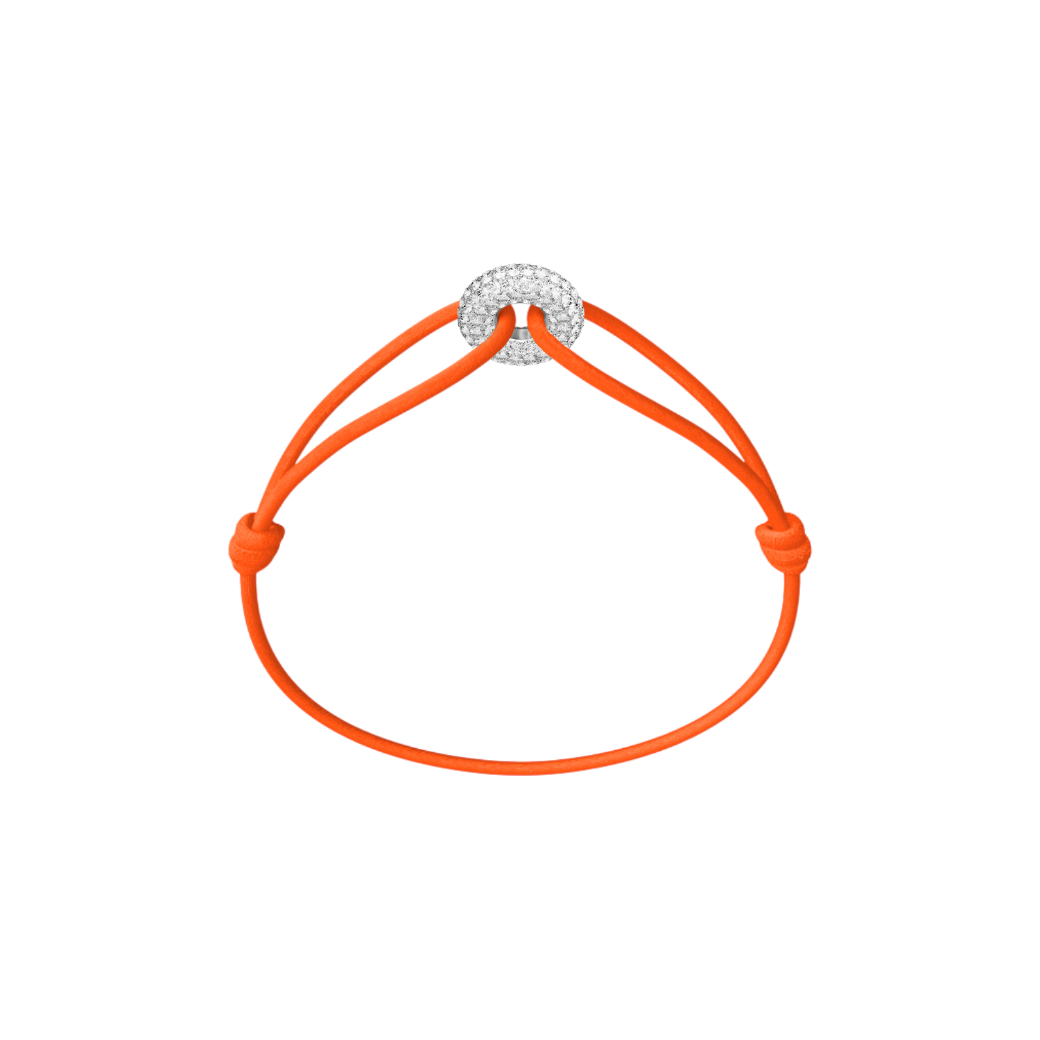 Bracelet Cordon - Mini Silver Soho Pavé