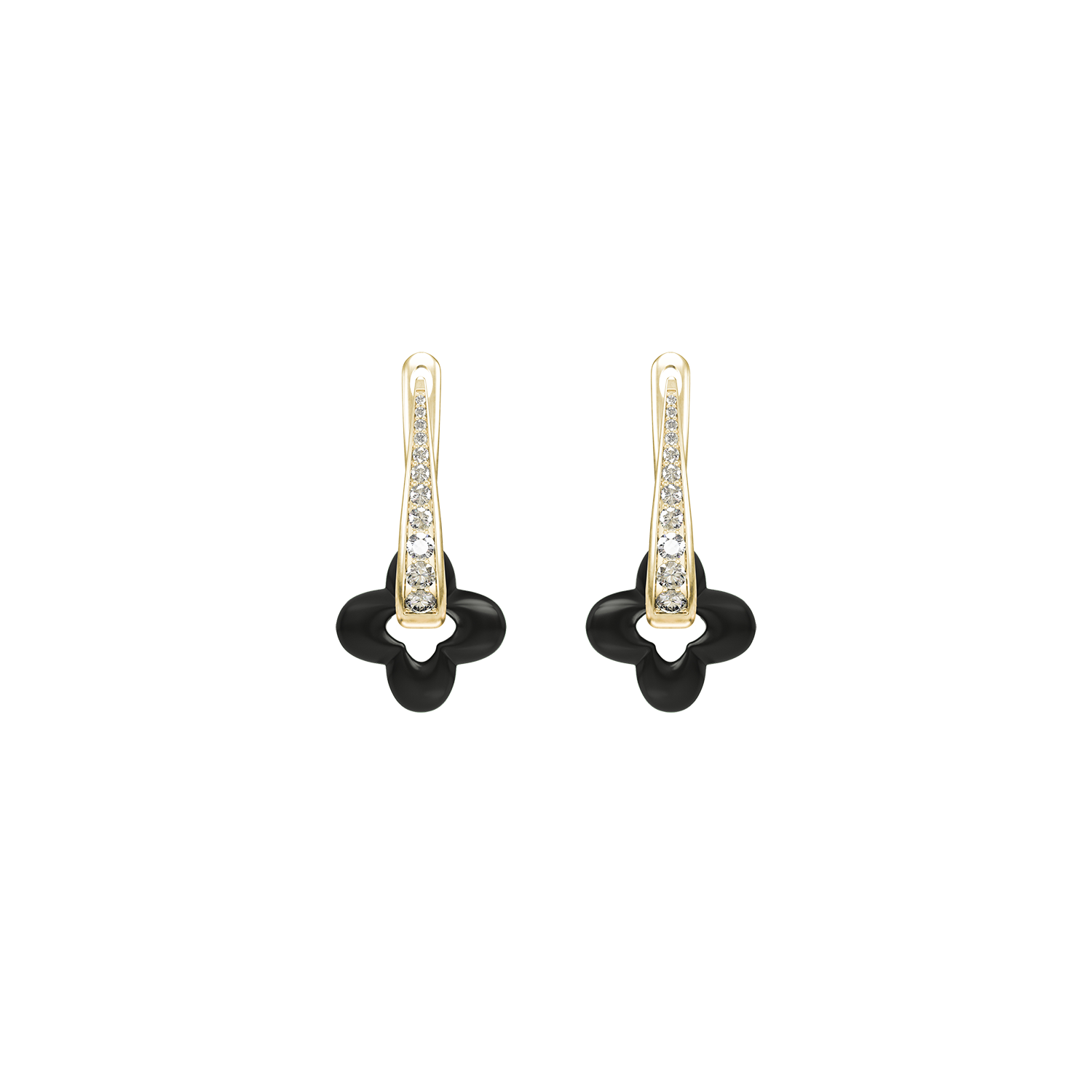 Boucles d'oreilles Golden Clover