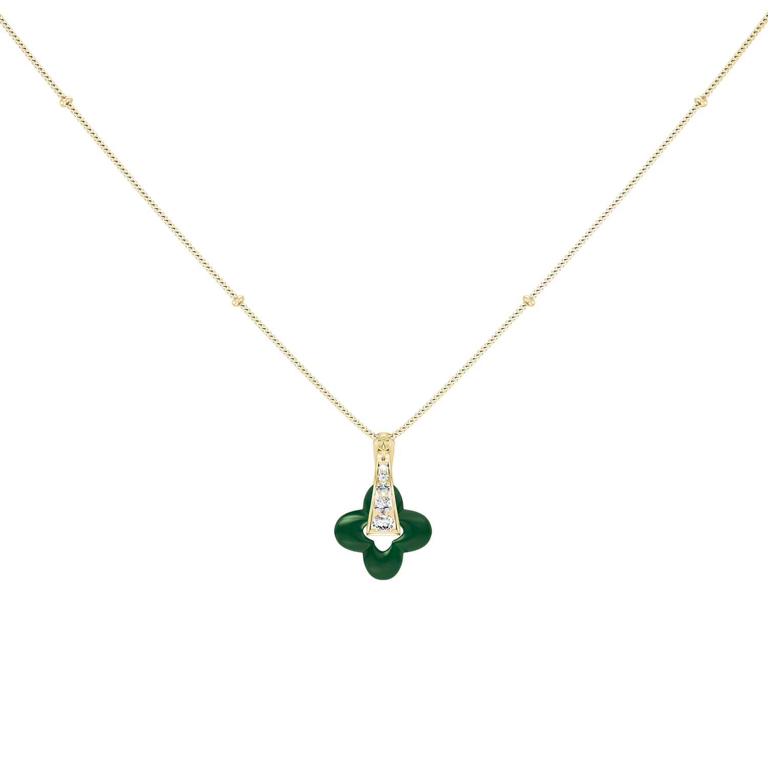 Collier Golden Clover