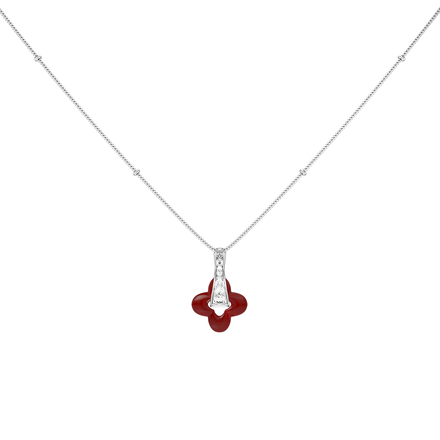 Collier Silver Clover