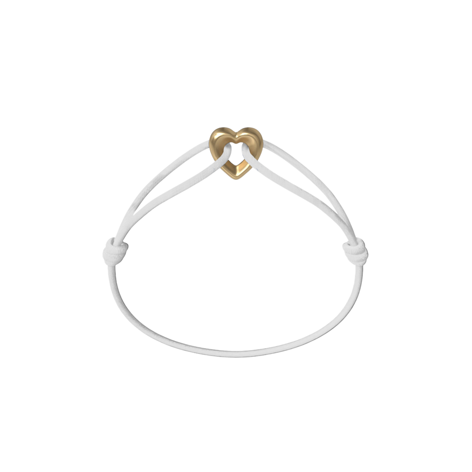 Bracelet Cordon - Golden Heart
