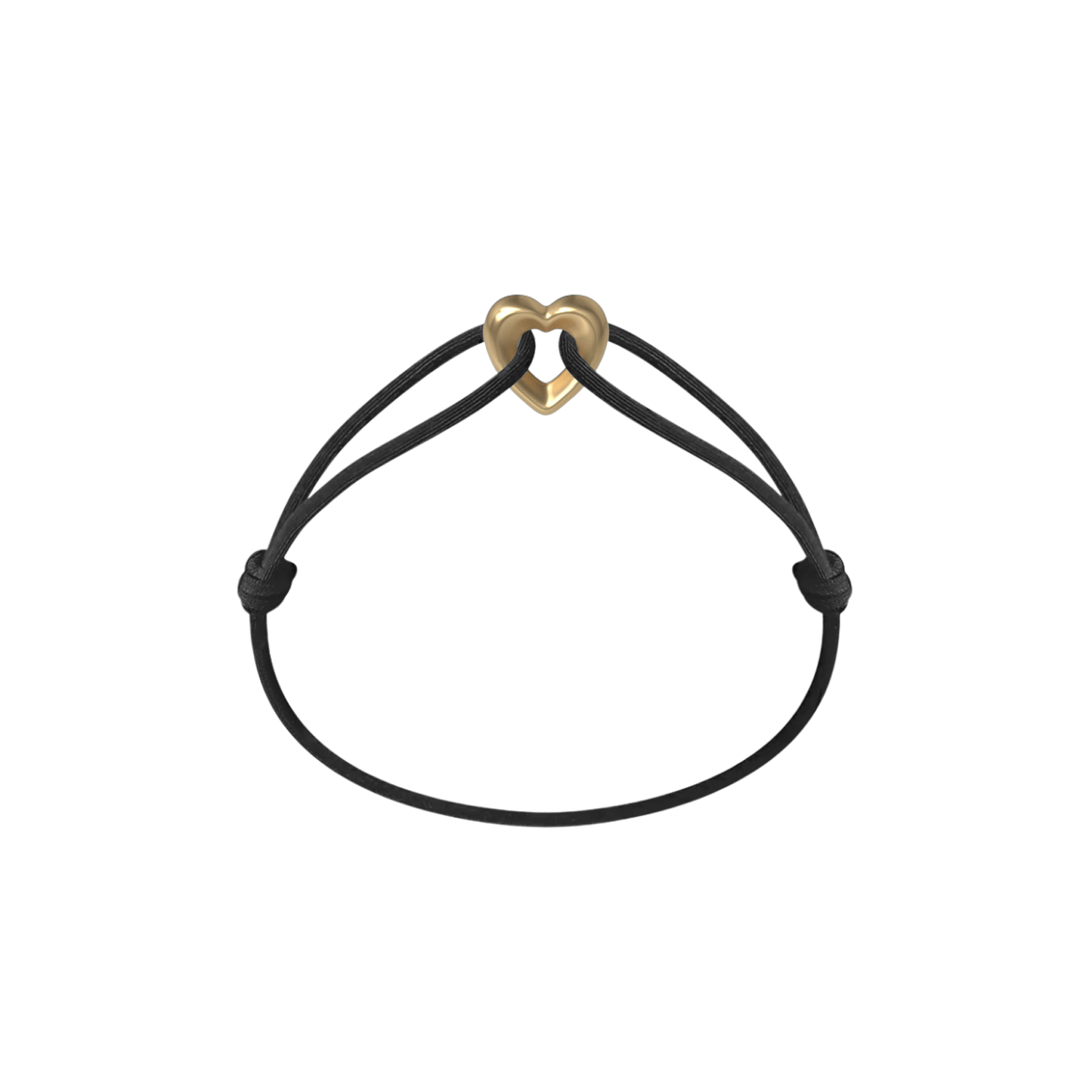 Bracelet Cordon - Golden Heart